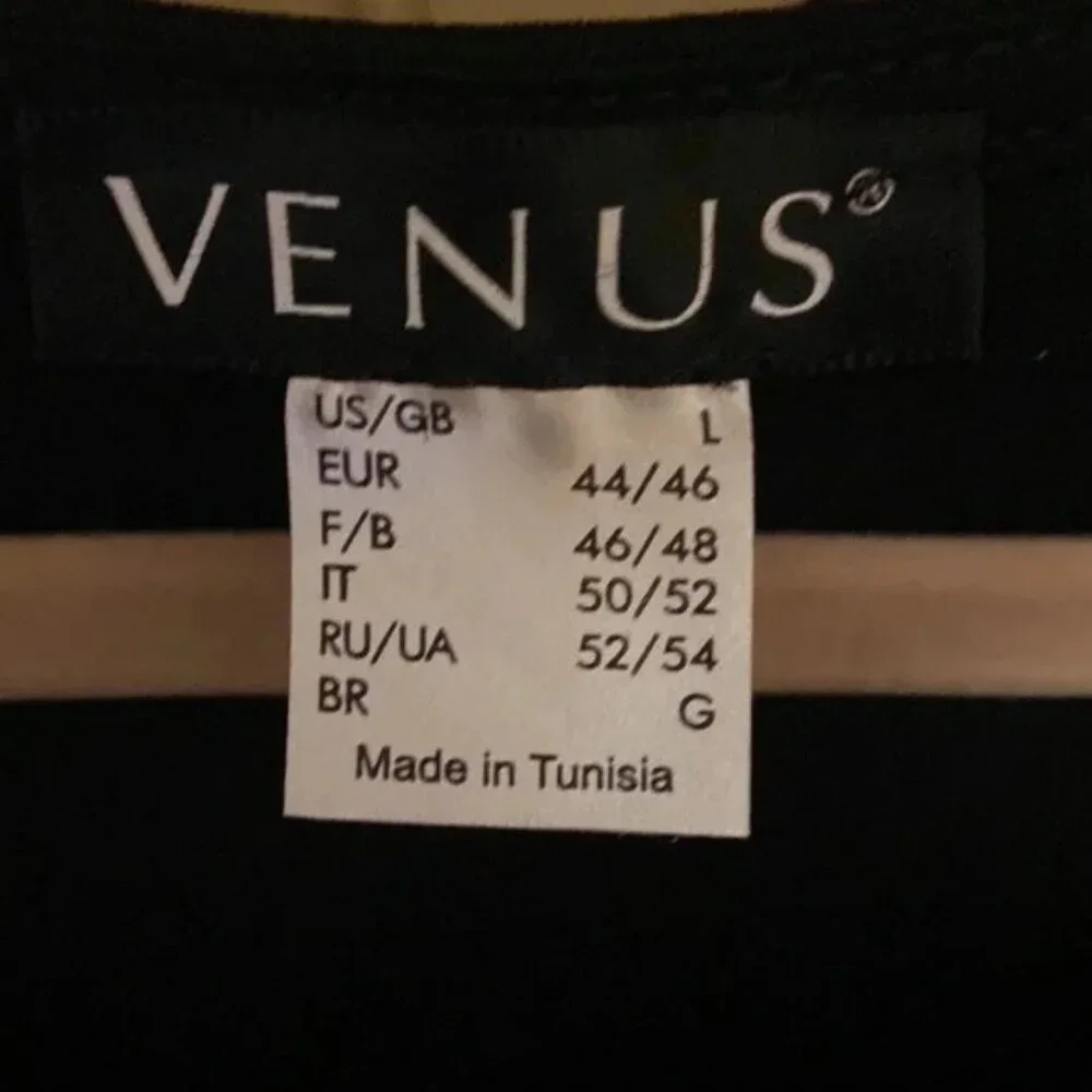 Like New Venus Color Block Bodycon Dress Blue, White & Black Cocktail Sz L - Picture 5 of 8